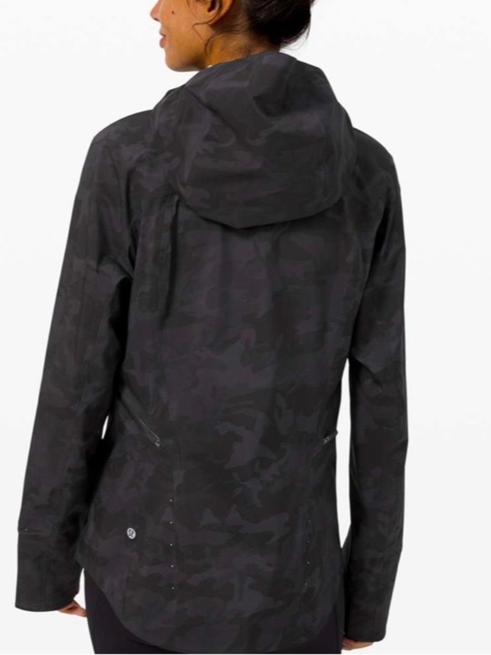 Lululemon Break a Trail Jacket Incognito Camo Multi Grey Size 12 - Picture 3 of 10